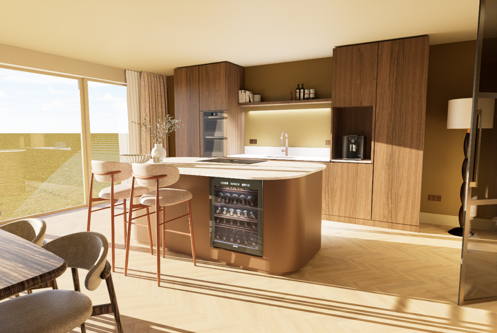 keuken hout rond baarn